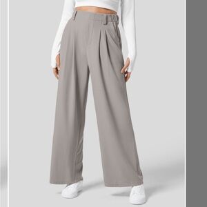 Halara High Waisted Plicated Side Pocket Waffle Work Pants